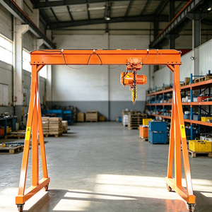 500kg 1 Ton 2 Ton 3 Ton 5 Ton Electric Movable Mini Gantry Crane with Chain Hoist - Product Image 1