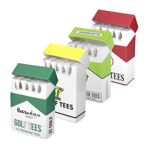Tees de golf en bambou biodégradable de qualité supérieure, prix d'usine, emballage personnalisé type boîte à cigarettes - Product Image 1