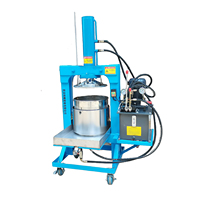 WILK Hydraulische Cassave Wortelgroenten Ontwateringspers Handmatig Bediende Elektrische Motor 52L 500mm Slag Separator Fruitkern