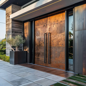 Manija de Puerta de Vidrio de Acero Inoxidable 304 de 32 Pulgadas Personalizada de Fábrica Racer, Manija de Puerta Larga de Madera - Product Image 2