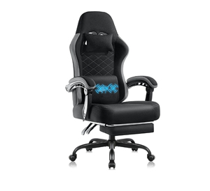 Silla <span class=keywords><strong>Gamer</strong></span> Económica de Altura Ajustable en Oferta 2026, Silla de Juego para Computadora de Cuero PU Personalizada con Reposapiés - Product Image 1
