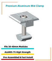 ARTSIGN - Pince intermédiaire et rail solaire en aluminium personnalisables pour structures de montage solaire résistantes aux intempéries extrêmes