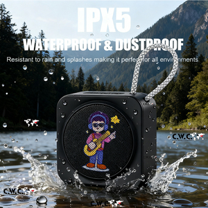 Enceinte sans fil CWC F16 en gros, logo personnalisé, étanche IPX5, subwoofer de type C, enceinte sans fil portable pour cadeau promotionnel - Product Image 5