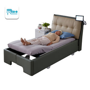 Lit de soins intelligent de luxe avec évacuation automatisée des eaux usées et réglage libre de la posture assise pour les personnes handicapées et gériatriques - Product Image 5