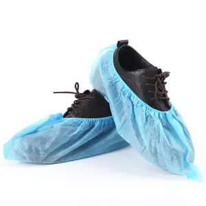 Tek kullanımlık toz geçirmez dokuma olmayan kaymaz ayakkabı kapağı anti patinaj