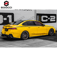 Faldones Laterales de Fibra de Carbono Estilo TAKD, Kit de Carrocería, Extensiones de Faldones Laterales para BMW Serie 5 G60 G61 520i 530i 540i 2023-2027