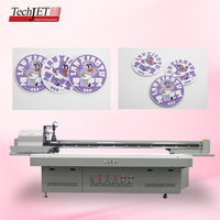 Impresora UV Digital TechJet para la Industria, Impresora UV de Cama Plana de Gran Tamaño para Impresión en Madera, Vidrio y Acrílico