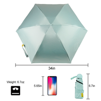 Portable en forme de capsule personnaliser coupe-vent Uv Double auvent 3-parapluie pliable pliant avec logo personnalisé