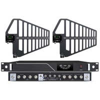 Sistema de Micrófono Inalámbrico Profesional 948-8, Accesorio de 8 Canales, Amplificador y Distribuidor de Antena con 7 Diseños Opcionales