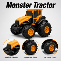 Tracteur RC en gros 1/14, tracteur agricole télécommandé 4x4, véhicule routier, homologué EN71 CE, modèle de loisir en métal avec chargeur
