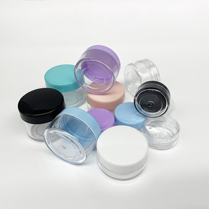 Rỗng 5G 10G 15G 20G Nhựa Jar Container Với Đa Màu Bìa Cap Nắp Cho Mỹ Phẩm Long Lanh Bột Lip Balm Nồi - Product Image 1