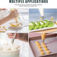 Kit de Décoration de Gâteaux 120 Pièces : Outils de Pâtisserie, Poches à Douille, Raccords, Attaches pour Poches, Spatules à Gâteau, Douilles à Glaçage, Ensemble de Poches à Douille
