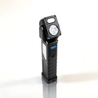 Lampe de travail LED 300 lumens, 8 modes, magnétique, lampe d'inspection, tête réglable à 180 degrés, rechargeable, lampe de réparation pour garage et mécanicien