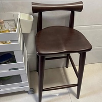 Chaise de bar en bois d'érable de haute qualité, design moderne, très vendue, pour la maison, l'hôtel, la salle à manger, le restaurant, tabouret de bar haut, chaise en bois