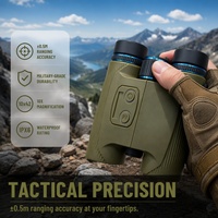 Jumelles télémètre laser professionnelles de type 10x42, optique multifonctionnelle, dispositif de mesure de distance avec précision de ±0,5 m