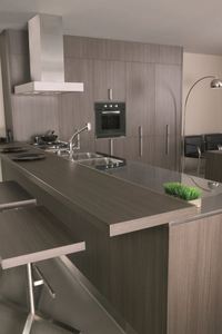 New House Modern Custom Design Wood <b>Storage</b> Furniture Design Wood Veneer Kitchen Cabinet - Product Image 2