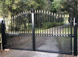 Kim loại cổng Cổng cho nhà fer forge Twist lá railheads ban công phong cách của hàng rào sắt rèn - Product Image 4