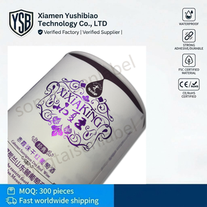 Etiquetas de Whisky con Relieve UV Holográfico YSB, Estampado en Lámina Dorada, Adhesivos de Papel Sintético para Botellas de Vino y Licores - Product Image 1