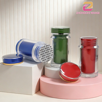 Pot cosmétique double couche en PET de 25g, 60g, 100g, vide, transparent, avec conteneur intérieur en plastique pour emballage de crème, poudre, pilules