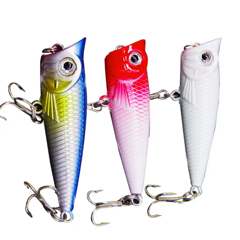 wholesale 5cm 4g OEM freshwater top water popper bass lure poppers