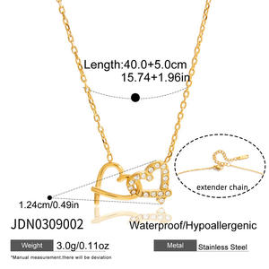 Collier sportif pour femme <span class=keywords><strong>OZE</strong></span>, collier de luxe léger, chaîne en bambou pour clavicule, acier inoxydable non décolorant, bijoux haut de gamme, transfrontalier - Product Image 6