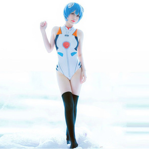 Manyusha <b>EVA</b> One-Piece Swimsuit Anime Cosplay Costume Polyester Women's Swimwear Size S M L XL - Product Image 2