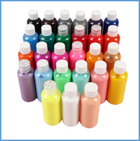 Kit de peinture fluide DIY populaire pour ours en PVC de 23 cm, pour enfants, peinture créative faite à la main, ours blancs