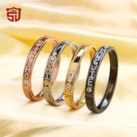 Bracelets coulissants personnalisés en cuivre plaqué or avec breloques magnétiques Shangjie OEM – Vente en gros