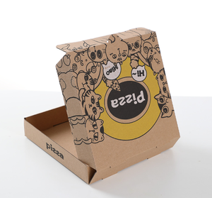 Caja de pizza Plantilla gratis Prining Cartón corrugado/recubierto personalizado de 16 pulgadas, Papel Kraft Pizza <span class=keywords><strong>Caixa</strong></span> De Cone Carpetas reciclables - Product Image 6