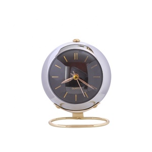 Hiện đại sang trọng hình học hình dạng tùy chỉnh 3inch bàn bảng đồng hồ kim hiển thị Thạch Anh Phong trào chức năng báo lại cho văn phòng nhà - Product Image 4