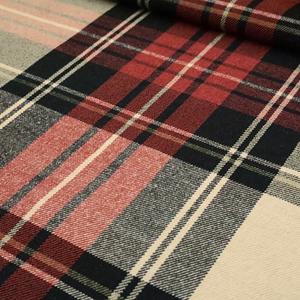 Caqui escocés estiramiento TELA ESCOCESA Poliéster Viscosa Spandex hilo teñido Pantalones de <span class=keywords><strong>mujer</strong></span> abrigo vestido sombrero ropa para niños - Product Image 3