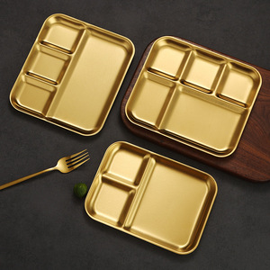 Bandeja para Aperitivos de Acero Inoxidable 304 con Logotipo Personalizado, Apta para Alimentos, Duradera, para Barbacoa, Plato Dividido para Salsas, Plato para Servir en Restaurantes - Product Image 2