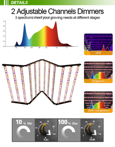 Redfarm G3 <span class=keywords><strong>MARS</strong></span> 2000 regulable 12 barras Led UV IR espectro completo para plantas de interior 4x8ft 1200W 1500W Led Grow Light - Product Image 5