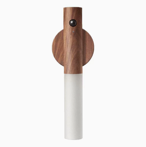 Wood Grain LED Cabinet <b>Light</b> <b>Sensor</b> Control Wall Lamp Night <b>Light</b> <b>for</b> Bedroom Bathroom Corridor - Product Image 1