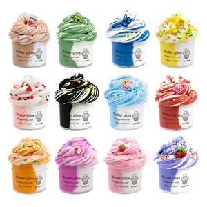 Ice Cream <strong>Slime</strong> <strong>Set</strong> Two Color Mixed <strong>Slime</strong> Kit Foam Glue Cotton Mud DIY Toy Non-toxic Glue Supplies for Kids Girls Boys 70ML - Product Image 2