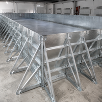 Piscine modulaire préfabriquée en acier inoxydable pour l'extérieur, avec système d'installation rapide, pour hôtels et complexes hôteliers de luxe