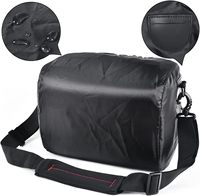 Sac à bandoulière pour appareil photo reflex numérique FOSOTO compatible avec Canon EOS Rebel T7 T6 T8i SL3 T100 2000D Pentax avec housse de pluie imperméable