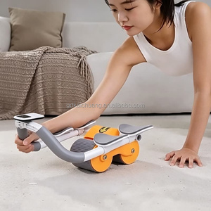 Rodillo Abdominal Silencioso <span class=keywords><strong>de</strong></span> Doble Rueda, Herramienta <span class=keywords><strong>de</strong></span> Ejercicio para el Hogar, para Tonificar la Cintura, Entrenamiento Abdominal y Ejercicio <span class=keywords><strong>de</strong></span> Músculos Centrales - Product Image 5