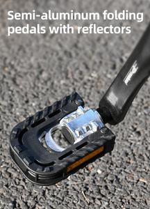 Vélo électrique pliable à pneus larges de 20 pouces, moteur sans balais de 250 W, alliage d'aluminium, vitesse de 25 km/h, batterie au lithium 48 V 13 Ah, suspension intégrale - Product Image 6