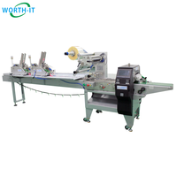Machine d'emballage entièrement automatique pour cartes de vœux avec alimentation par friction, machine de comptage de cartes à collectionner, machine d'emballage en sachets plastiques en forme de coussin