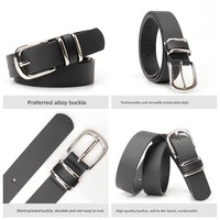Nouvelle ceinture polyvalente pour femme à imprimé léopard, double anneau, boucle ardillon en alliage, 2-4 cm – Bestseller transfrontalier 2025