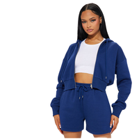 Ensemble court 2 pièces personnalisé pour femme, style streetwear décontracté, haut à manches courtes et short assorti