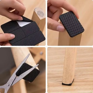 Self Adhesive Furniture Leg Feet Protector <b>Pad</b> <b>Chair</b> Leg <b>Pad</b> Anti-Skid Scratch DIY Resistant Furniture Feet Floor Protector <b>Pads</b> - Product Image 2