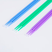 Micro-pinceaux de maquillage pour Extension de cils, étiquettes privées, jetables, colle pour cils, brosses de nettoyage, applicateur, outils de maquillage