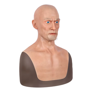 Máscara <span class=keywords><strong>de</strong></span> Cabeza <span class=keywords><strong>de</strong></span> Silicona Personalizada HLC, Máscara Facial Realista <span class=keywords><strong>de</strong></span> Hombre y <span class=keywords><strong>Mujer</strong></span>, Máscara <span class=keywords><strong>de</strong></span> Silicona para Cosplay, Fiestas <span class=keywords><strong>de</strong></span> Halloween - Product Image 5
