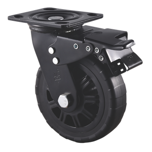 VIMA roda kastor rem putar polipropilen PP 4 inci tugas berat dapat dikunci troli industri meja kerja 200kgs - Product Image 5