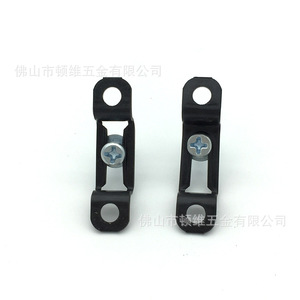Concealed Sliding Buckle Semi Through Connector Black Zinc Alloy Door Mount <b>Hardware</b> For Cabinet <b>Wardrobe</b> Assembly - Product Image 1