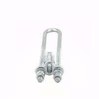 Usine directement argent fonte malléable inoxydable acier galvanisé à chaud réglable UT Wedge Clamp extérieur