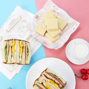 Papel de Envolver de Grado Alimenticio, Resistente a la Grasa, Reciclable, Personalizado para Restaurantes, Empaque de Comida para Llevar - Product Image 2