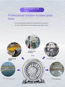 Wenjin Hochdruck-Ringluftgebläse mit Edelstahlblättern und Aluminiumlegierung für Fischteich- und Abwasserbelüftung Modell 120W/220V - Product Image 4